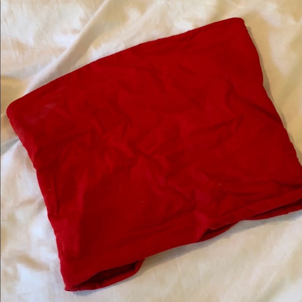 red brandy melville tube top